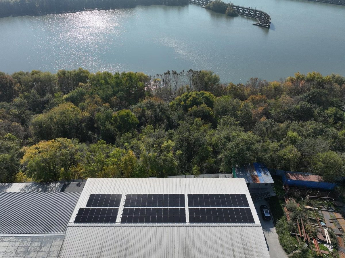 Hala de producție NIMB Consmetal, Cernavodă — vedere aeriană